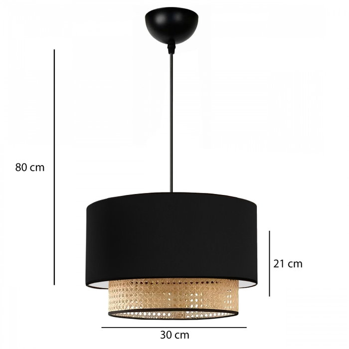 Opviq AYD-3743 Lámpara de araña Negra
